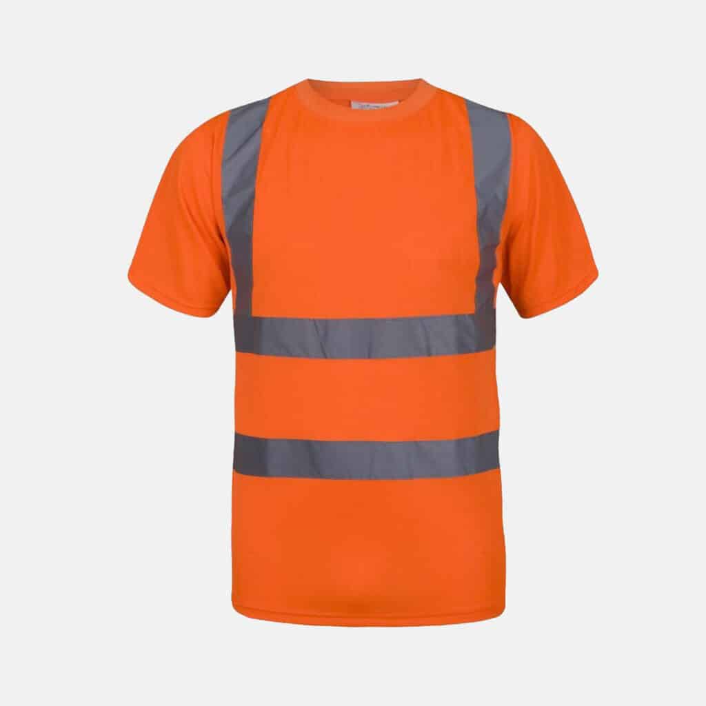 Men's Hi-Vis Crew Neck T-Shirt & Hoodie Set - Short/Long Sleeve Safety Workwear