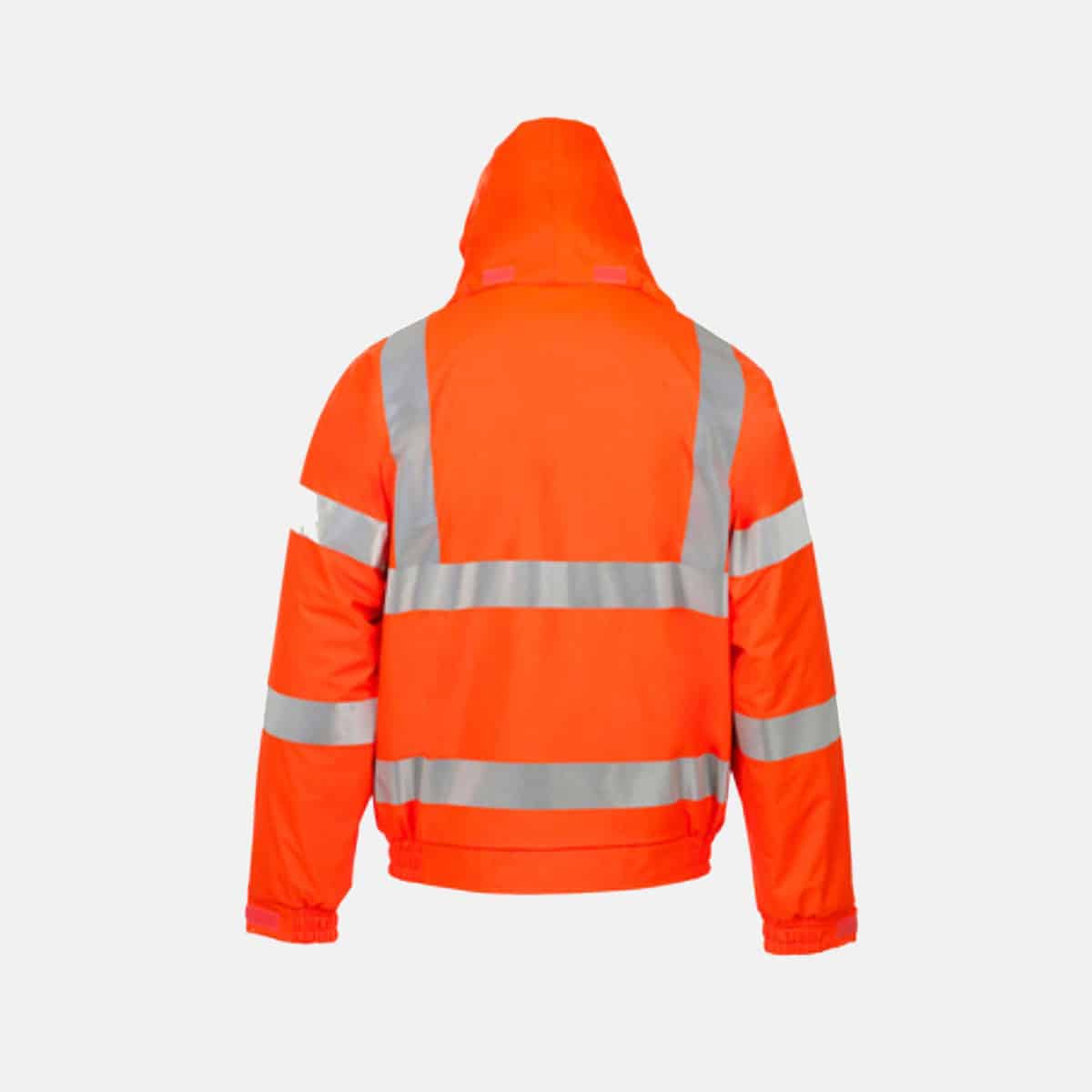 High Visibility Bomber Jacket In Orange