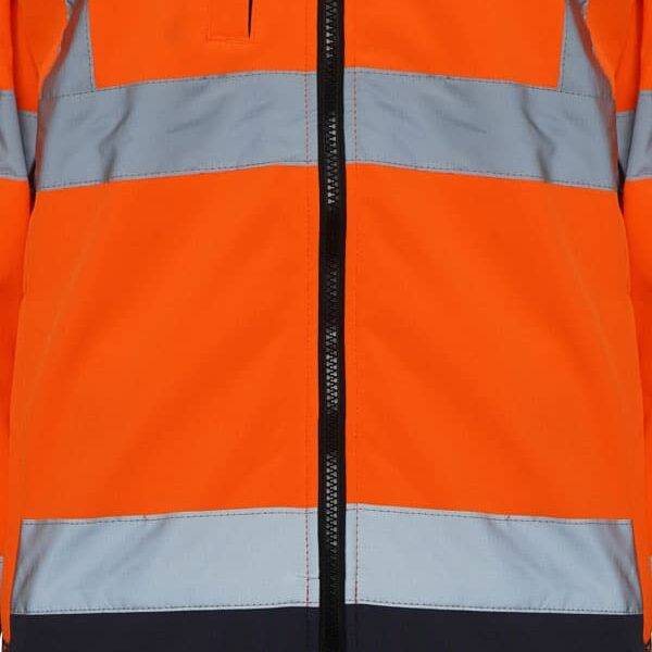 High Visibility Soft Shell Jacket Two Tone - Orange