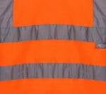 Hi Vis Crew Neck Fleece Pull Over Orange Sweatshirts
