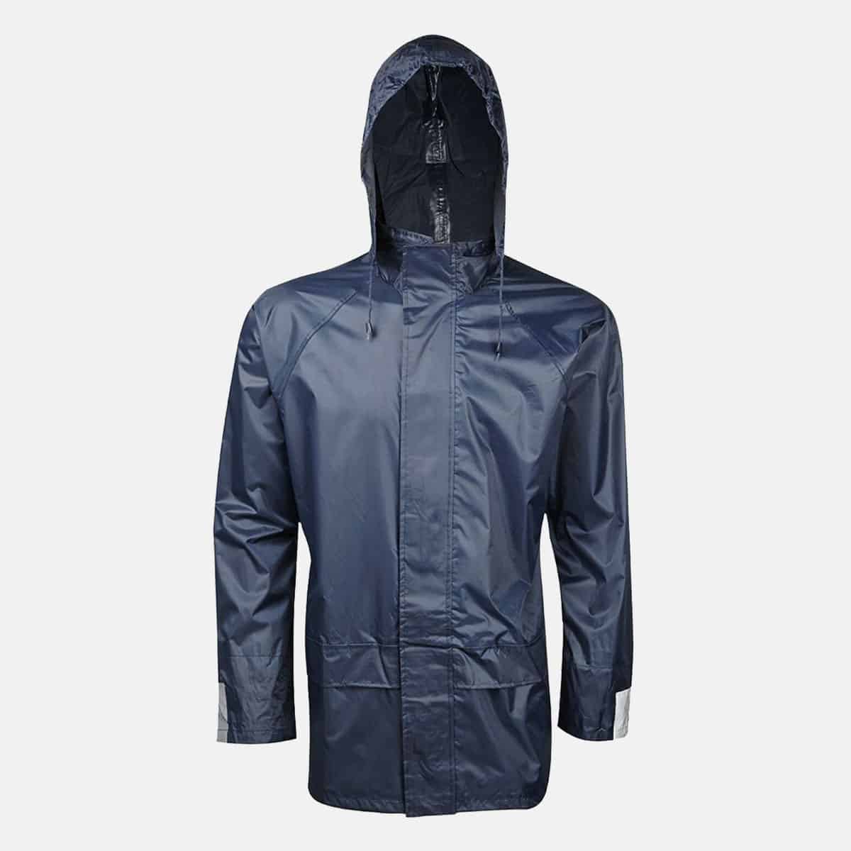 Adults Navy Blue Waterproof Jacket by Baum Country