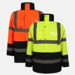 hi vis two tone parka coat