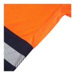 SuperTouch Essentials Hi-Vis Eco Cool Air Orange-Navy Polo Shirt - Image 5