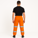 Hi Vis Two Tone Jogging Bottoms Orange Navy